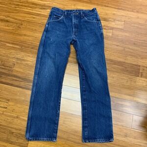 Rustler Jeans Mens 32‎ x 32 Denim Blue Straight Leg Classic Fit Pants Dark Wash
